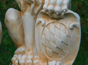 Set Lions with Shield - 52 cm - Polystone