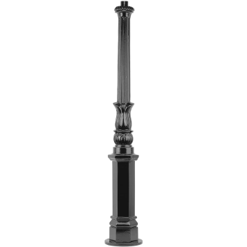 Garden post - 135 cm - Black - Alu