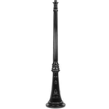 Lichtmast - 175 cm - Schwarz - Alu