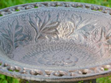 Bird bath with birds - 50 cm - Cast iron