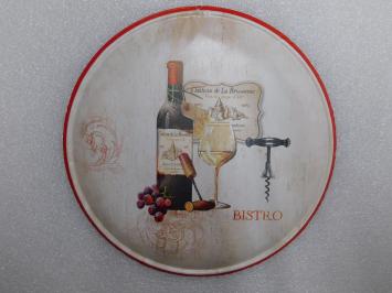 Vintage Wall Plate Bistro - 35 cm - Metal