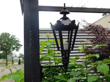 Wandlamp - Zwart - Alu - Decoratieve Arm + Kleine Kap - Tuinverlichting